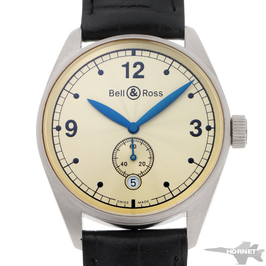 Bell＆Ross ベル＆ロス ヴィンテージ123 オートマチック 123G アイボリー文字盤　グレーゴールド 【中古】【時計】 2210409｜ホーネットイトウ質店支店