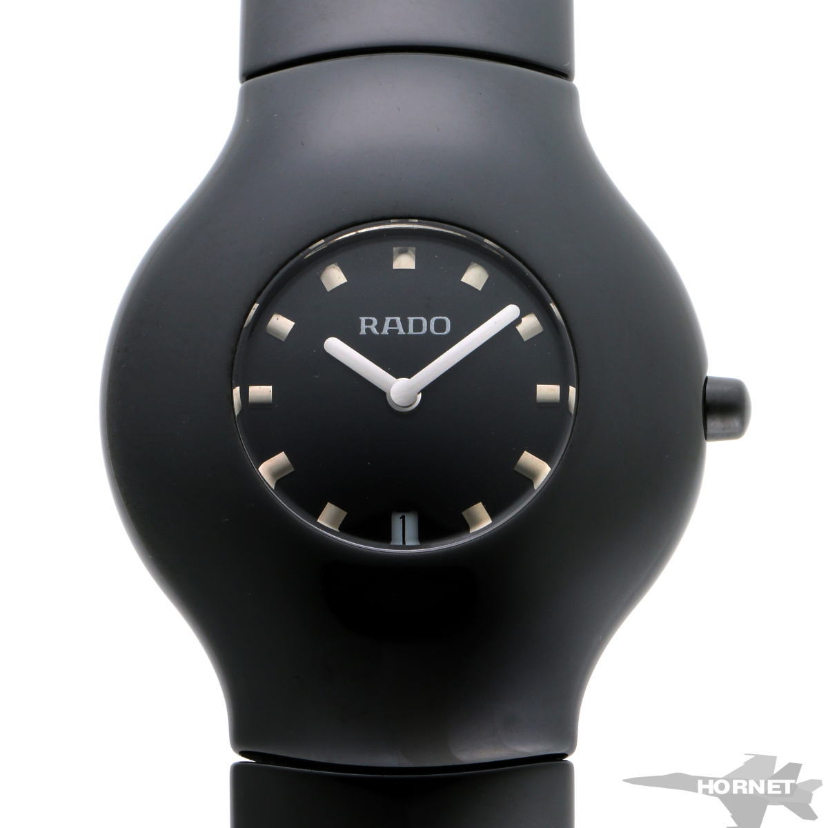 RADO ラドー XERAMO ウォッチ クォーツ 118.0468.3 ブラック文字盤 CE / TI 【中古】【時計】 2310213