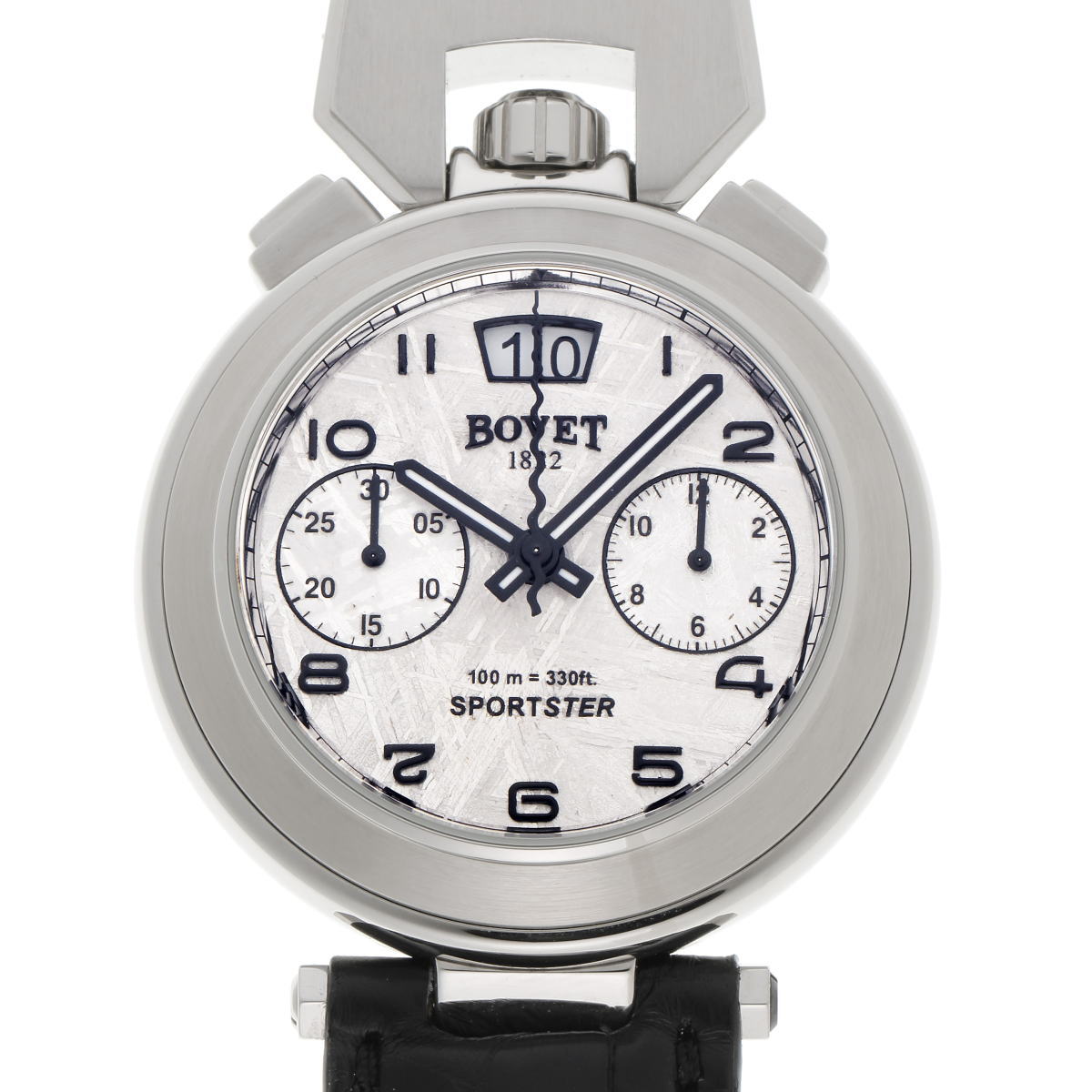 BOVET ボヴェ スポーツスター メテオライト クロノグラフ オートマチック C801 シルバー文字盤　SS 【中古】【時計】 2210304