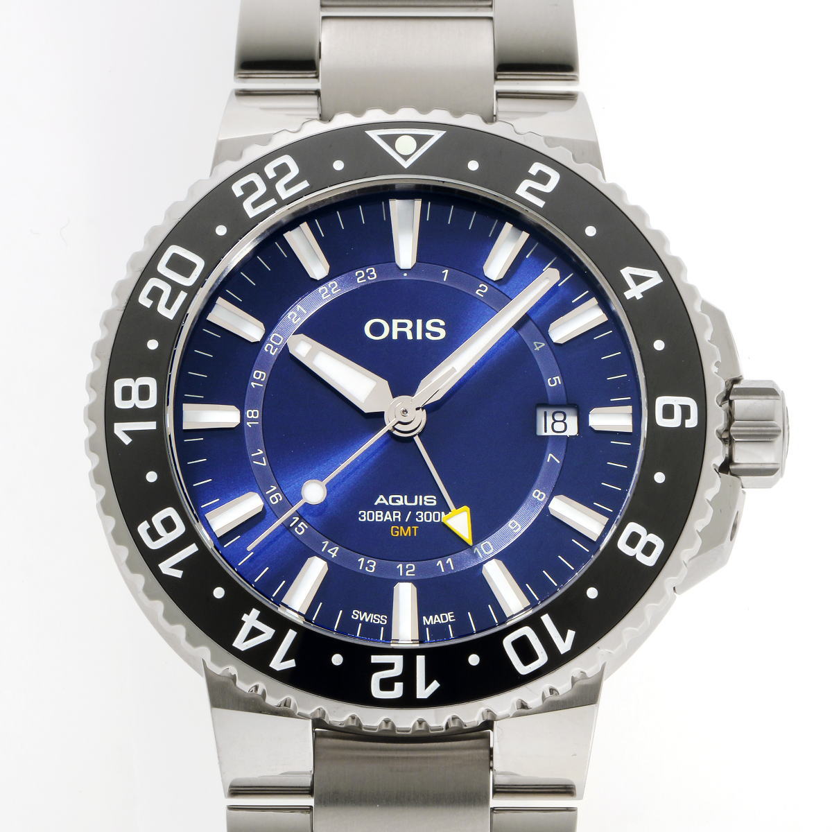 楽天市場】内部点検済 ORIS オリス クラシック ワールドタイマー GMT