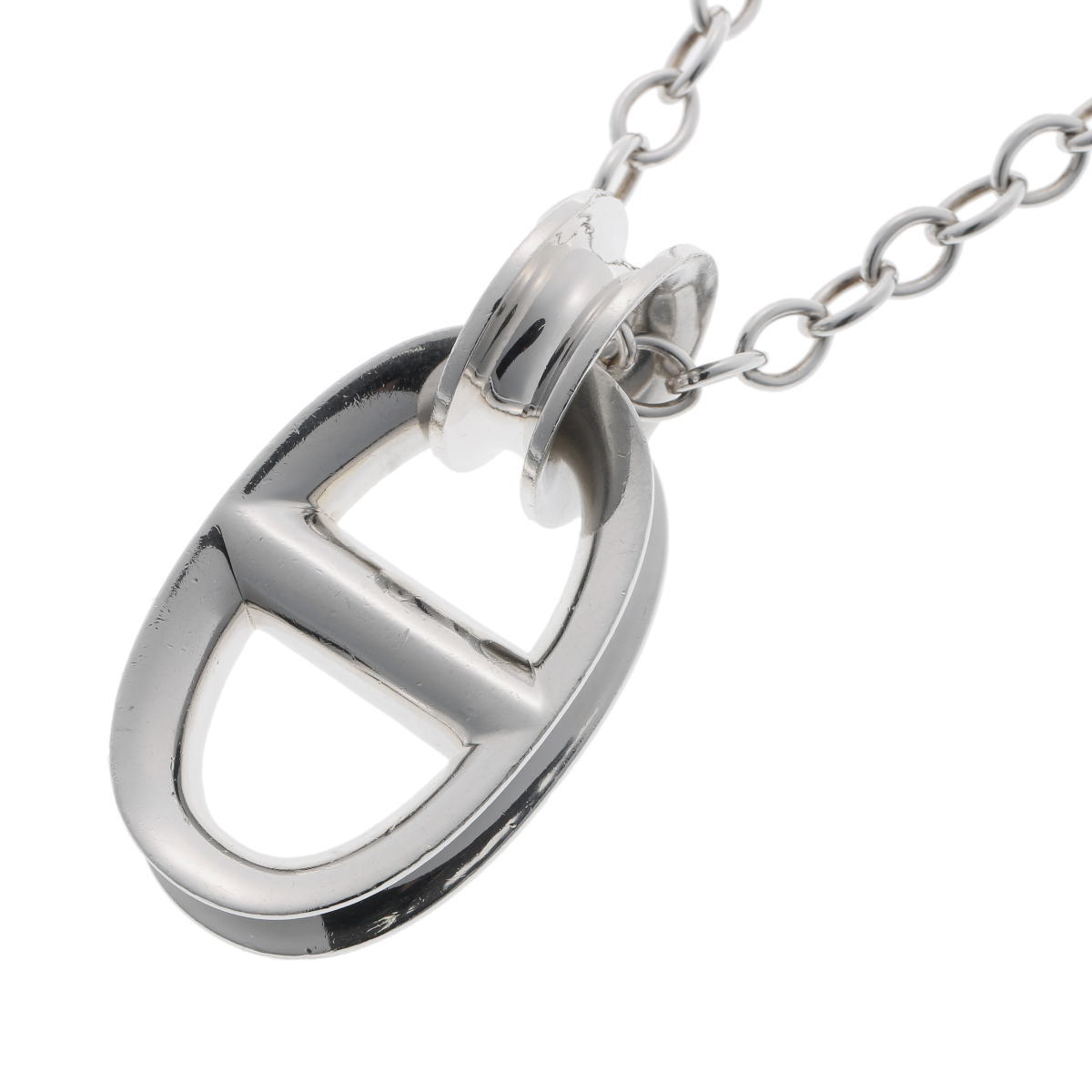 HERMES エルメス レポンス ラージ ペンダント ネックレス シルバー Ag925 【中古】【ジュエリー】 2400612｜ホーネットイトウ質店支店