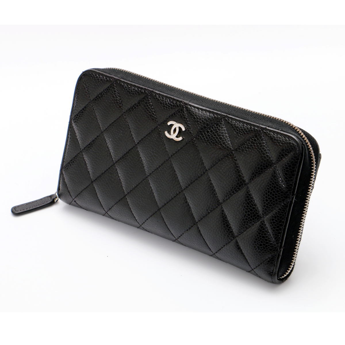 CHANEL シャネル クラシック ロング ジップ ウォレット ラウンドファスナー長財布 AP0242 キャビアスキン　ブラック 【中古】【財布・小物】 2400640