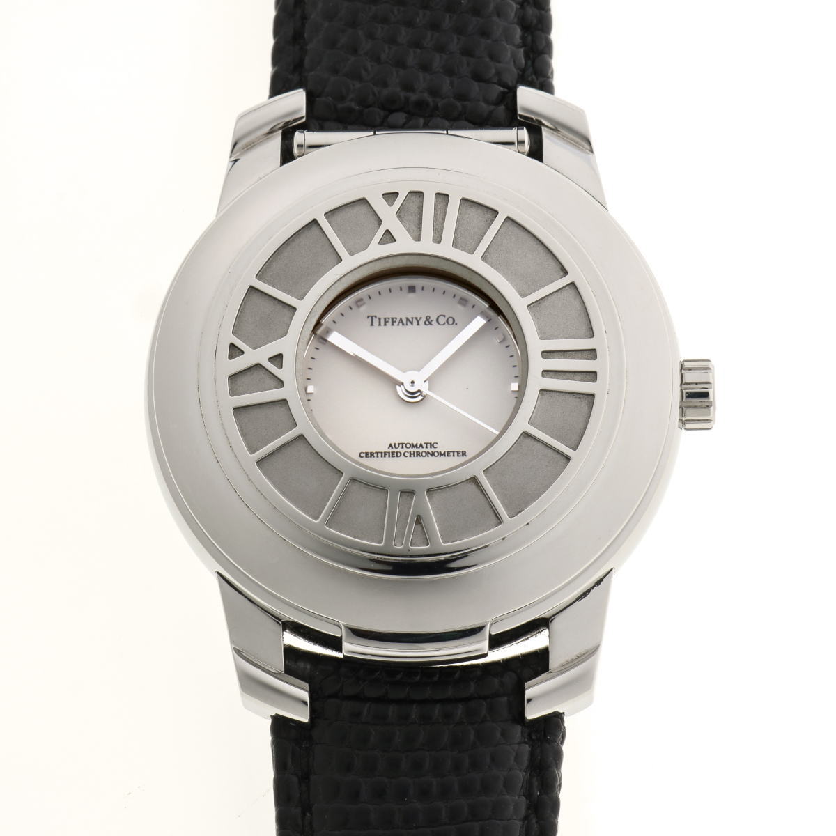 Tiffany & Co. ティファニー アトラス デミ ハンターケース オートマチック シルバー文字盤　SS 【中古】【時計】 2510025