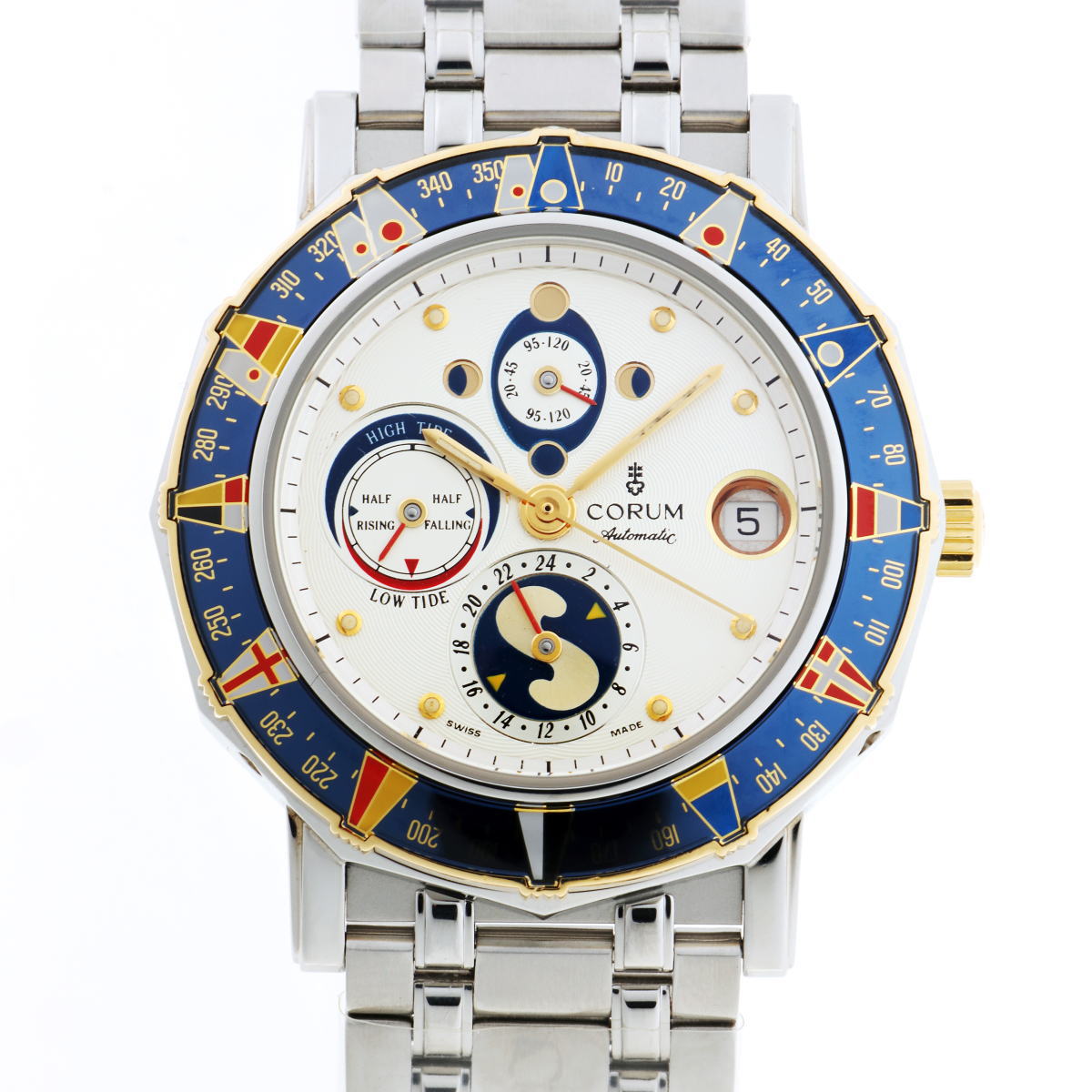 CORUM コルム アドミラルズカップ マレ オートマチック 277.831.21 シルバー文字盤　SS / YG 【中古】【時計】 2510089