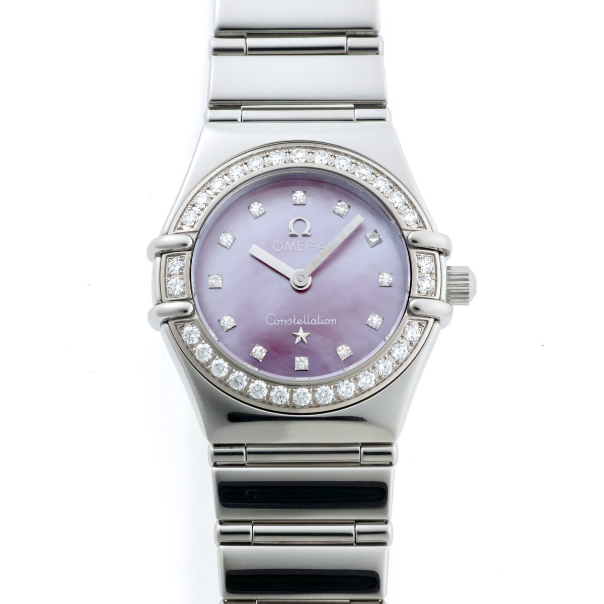 OMEGA オメガ コンステレーション ミニ マイチョイス ダイヤ クォーツ USA限定 1457.78 シェル文字盤　ＳＳ 【中古】【時計】 2510106