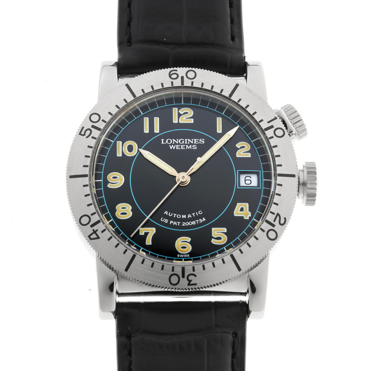LONGINES ロンジン ウィームス オートマチック Cal.L619.2 L2.608.4 ブラック文字盤　SS 【中古】【時計】 2510131