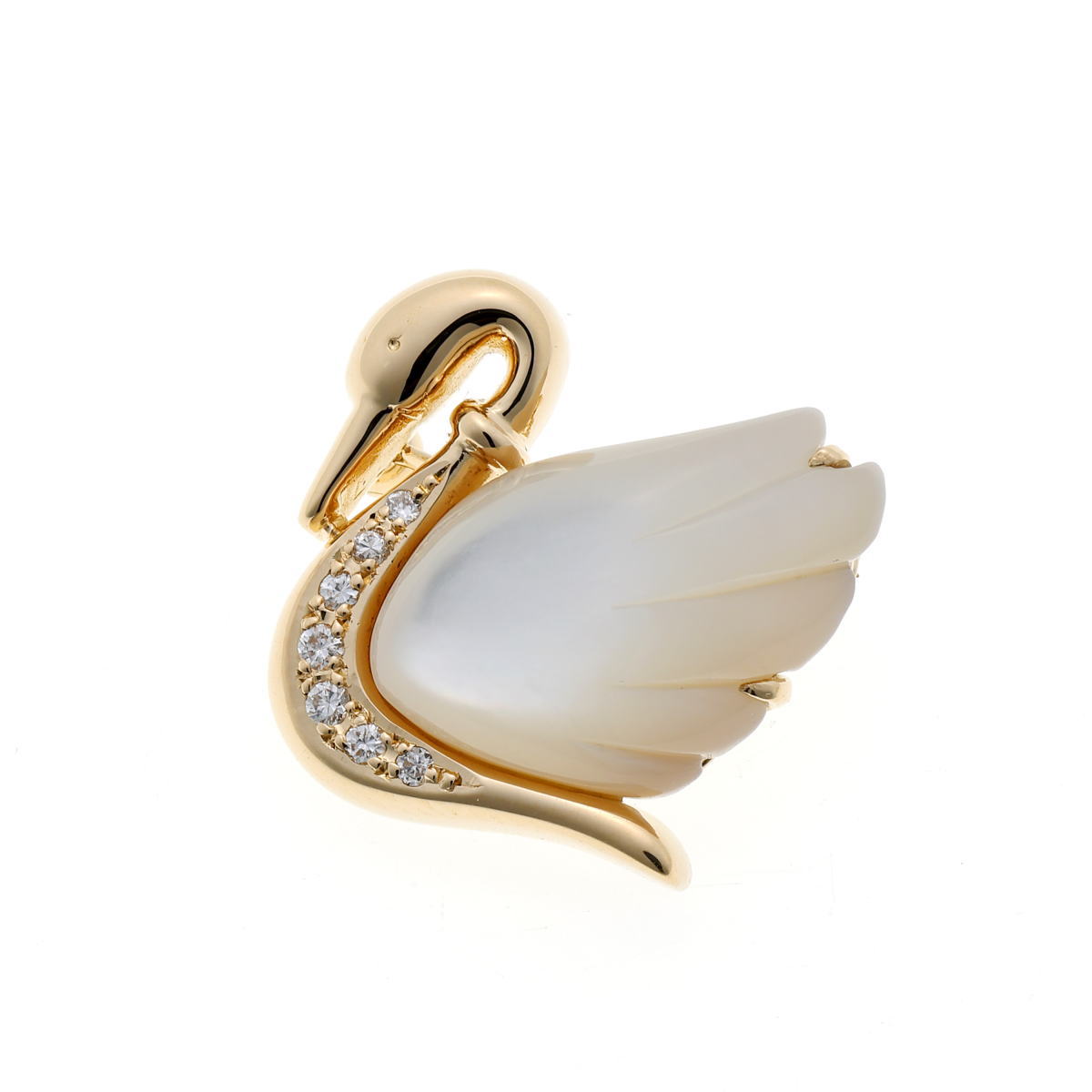 田崎真珠　TASAKI 白鳥デザイン ブローチ シルバー製　ゴールドトーン　外箱 楽天市場】TASAKI（タサキ・田崎真珠） スワン 真珠/パール ブローチ