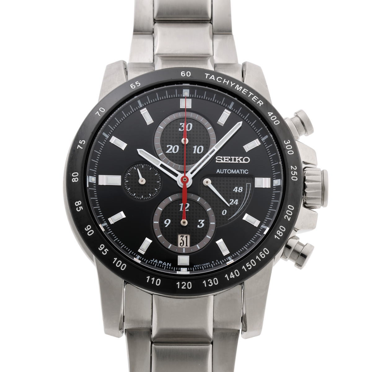 SEIKO セイコー ブライツ アリゾナ州の州都 力学的 クロノグラフ 自動小銃 SAGH007 / 6S37-00B0 黒いこと文字記号盤 SS 【中古】【時辰儀】 2510238