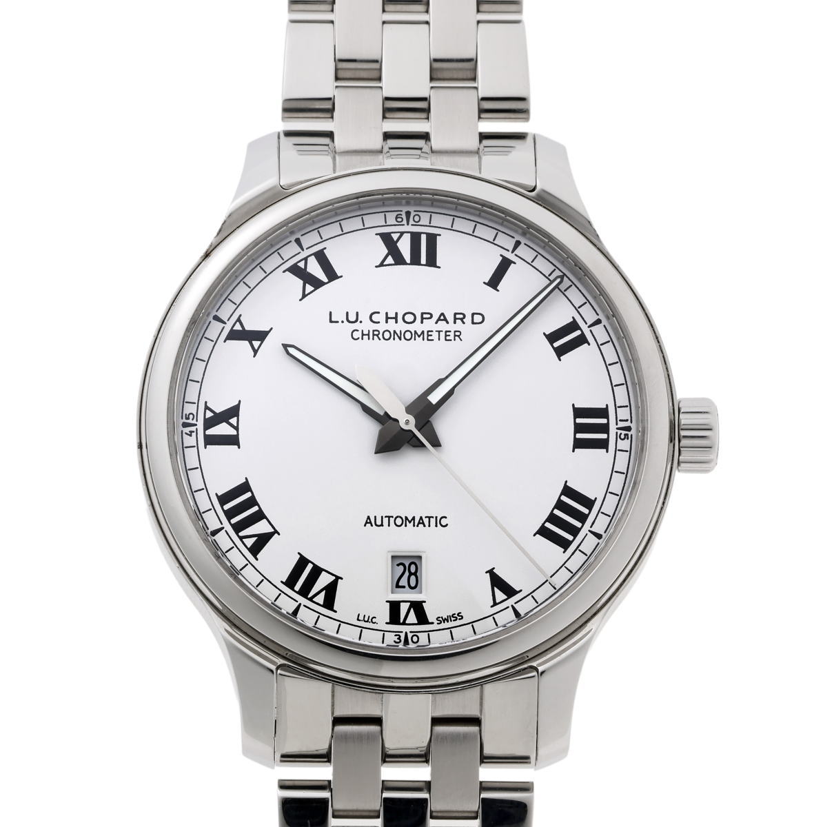Chopard ショパール L.U.C 1937 クラシック オートマチック Cal.01.01-L 158558-3002 ホワイト文字盤 SS 【中古】【時計】 2610040|ホーネットイトウ質店支店