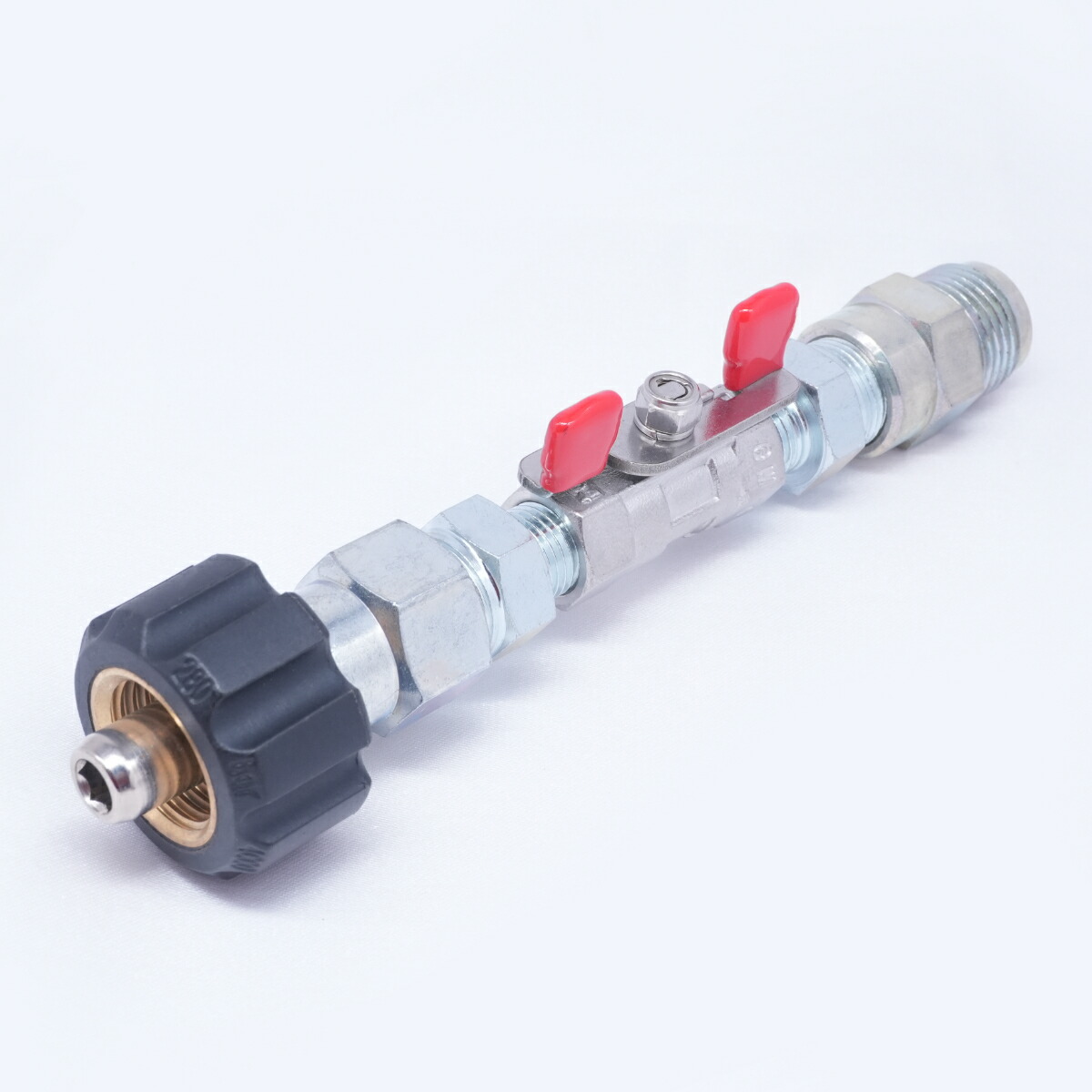 楽天市場】1/4カプラ付 蝶ハンドルボールバルブ ステンレス製 : ホース