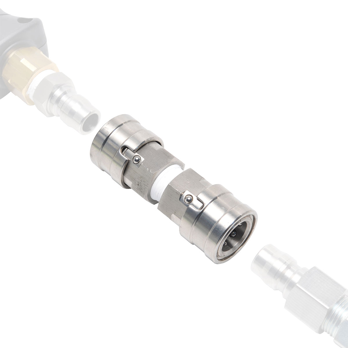 楽天市場】サイズ変換 ワンタッチカプラ 3/8ソケット×1/2プラグ