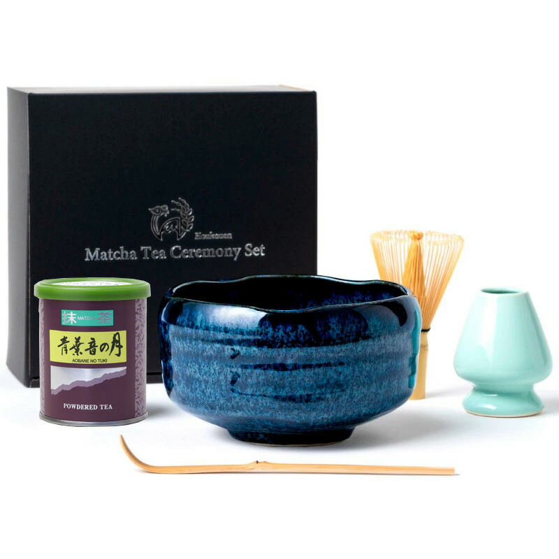 楽天市場】茶道具 セット 初心者 抹茶セット 抹茶茶碗 青碧ブルー抹茶