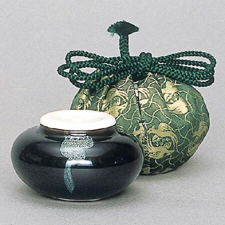 楽天市場】内海茶入（長緒茶入）茶入 仕服裂地：紅牙瑞錦 龍村美術織物