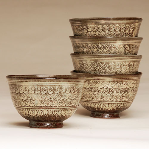 楽天市場】茶道具 抹茶碗 数茶碗 帯七宝 5客 中村与平作 : 茶道具