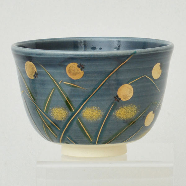 楽天市場】【茶道具】茶碗 紺釉 月明かりに雪松 東山深山 作 化粧