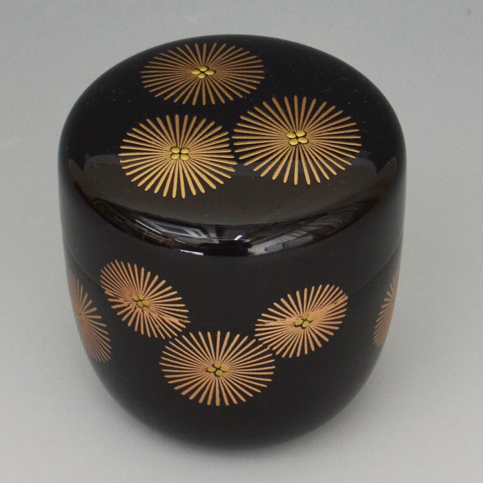 楽天市場】中谷博峰 中棗「桜蒔絵」木箱入 【山中漆器/茶道具/棗