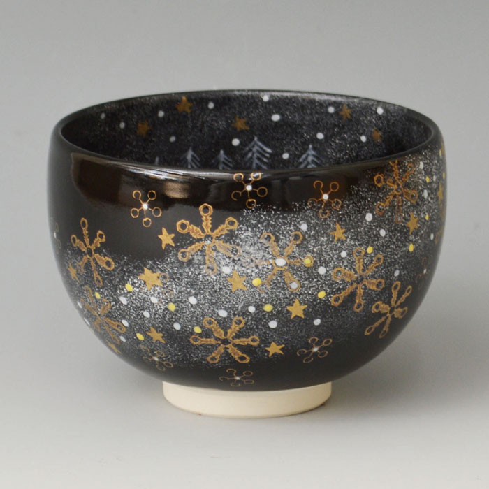 楽天市場】【茶道具】【茶碗】【送料無料】黒楽風美濃焼黒茶碗水野