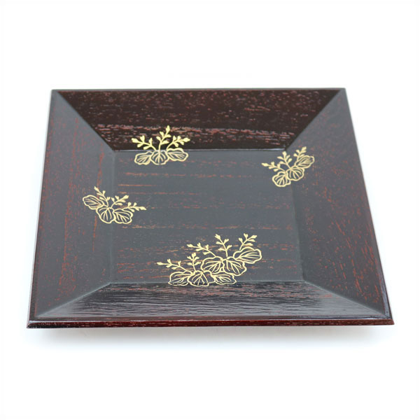 茶道具 御菓子器 乱桐 溜 干菓子器 惺斎好