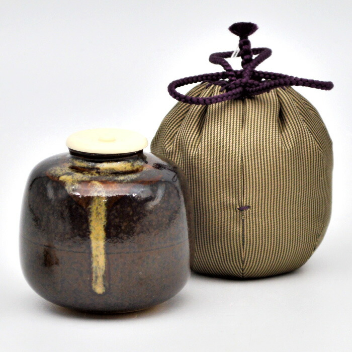 楽天市場】【茶道具】茶入 中興名物 翁手 陶若窯作 ラクト蓋 桐箱入り