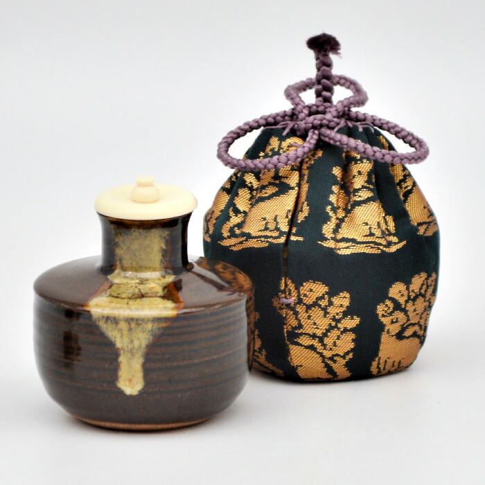 楽天市場】【茶道具】茶入 中興名物 翁手 陶若窯作 ラクト蓋 桐箱入り