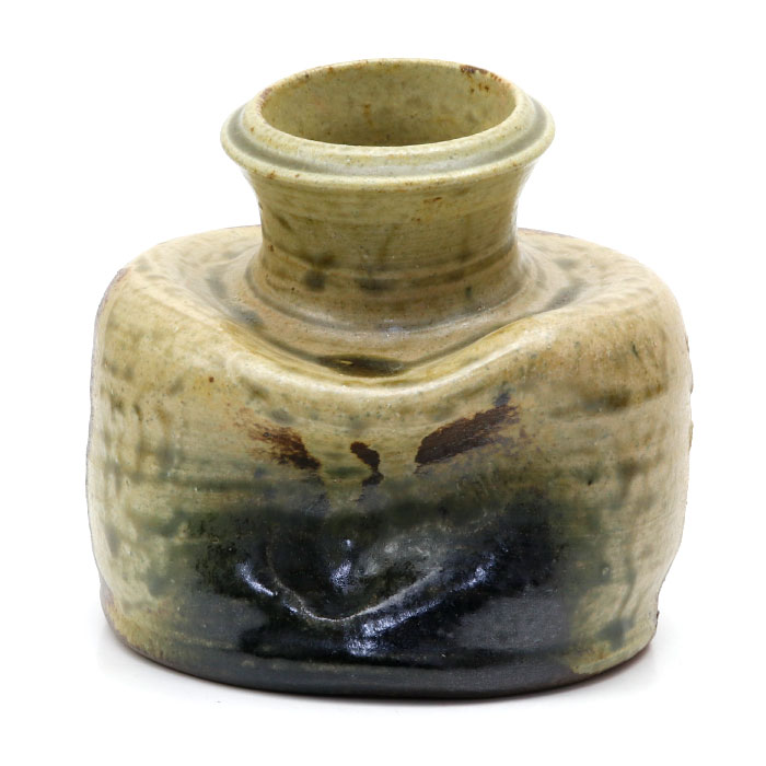 大野芳光　釣船　花入　唐銅（唐金）　唐草彫　釣鎖付 大野芳光 釣船 花入 唐銅（唐金） 唐草彫 釣鎖付