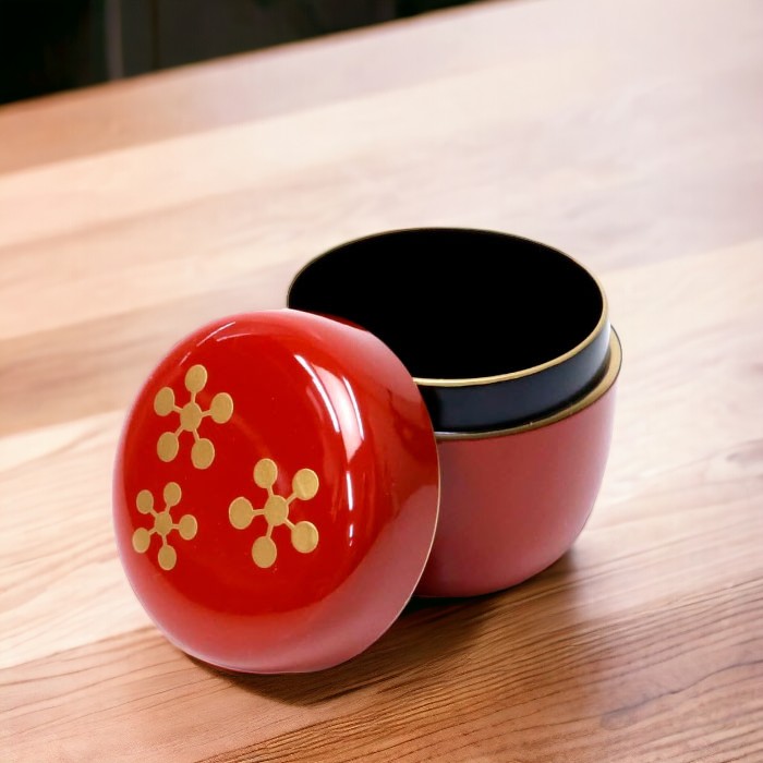 楽天市場】茶道具 棗 溜塗中棗 六瓢蒔絵（内梨子地） 東雲作 : 茶道具