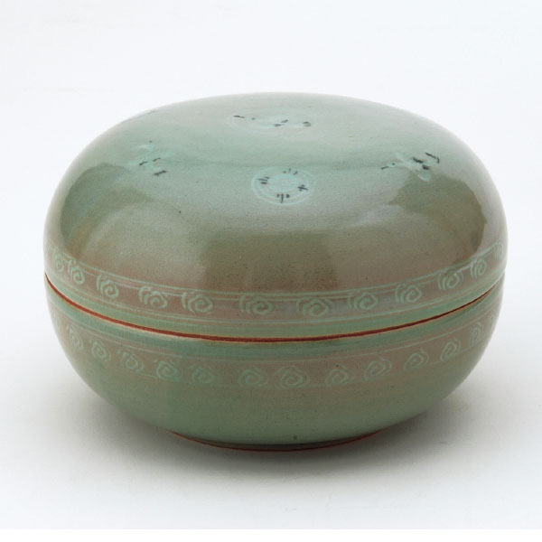 楽天市場】茶道具 菓子器 食籠（じきろ）ロクロ目 溜塗 雪花蒔絵 惺斎