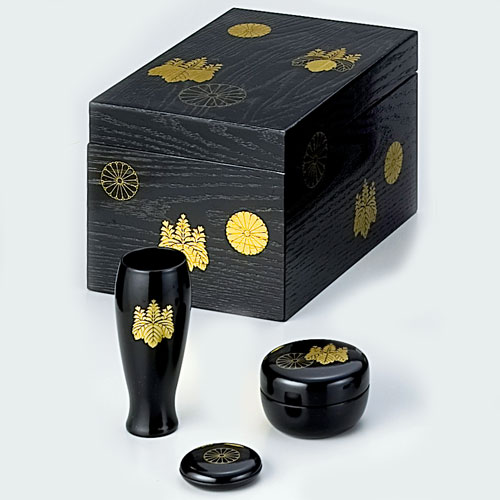 掻合塗七宝草花茶箱　その他セットで　美品　茶道具　送料込 105783.jpg