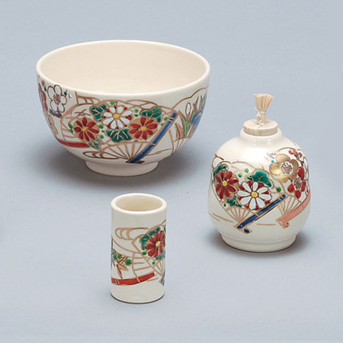 楽天市場】茶道具 茶箱 茶箱用三点セット(茶碗・振出・茶巾筒)乾山