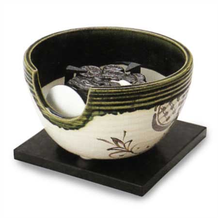 茶道具 YMK ヤマキ電気 紅鉢風炉 雲華 電熱器 二段階スイッチ 前瓦 送料込 茶道具 土風炉 紅鉢風炉 電熱器 電気炭 ヤマキ電器 雲華 遠