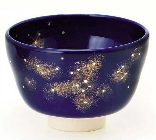 楽天市場】星座茶碗 瑠璃釉 射手座 八木海峰作 : 茶道具・抹茶