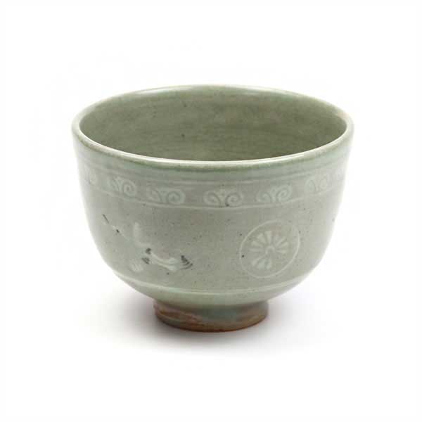 楽天市場】茶道具 抹茶碗 数茶碗 青磁雲鶴 5客 中村与平作 : 茶道具