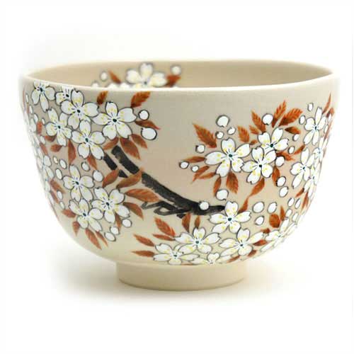 楽天市場】若冲写 桃花茶碗 山岡善昇作 : 茶道具・抹茶・八女茶の芳香園