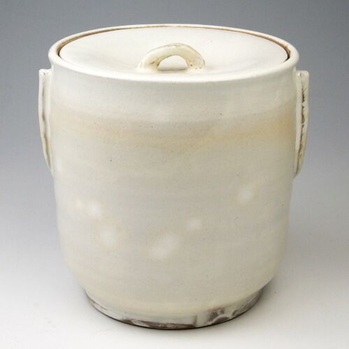 茶道具 水指 水指 粉引 中村与平作｜茶道具・抹茶・八女茶の芳香園