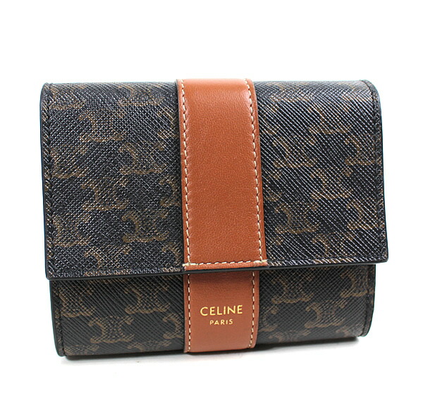 楽天市場】【未使用品】【財布】CELINE セリーヌ マカダム柄 三