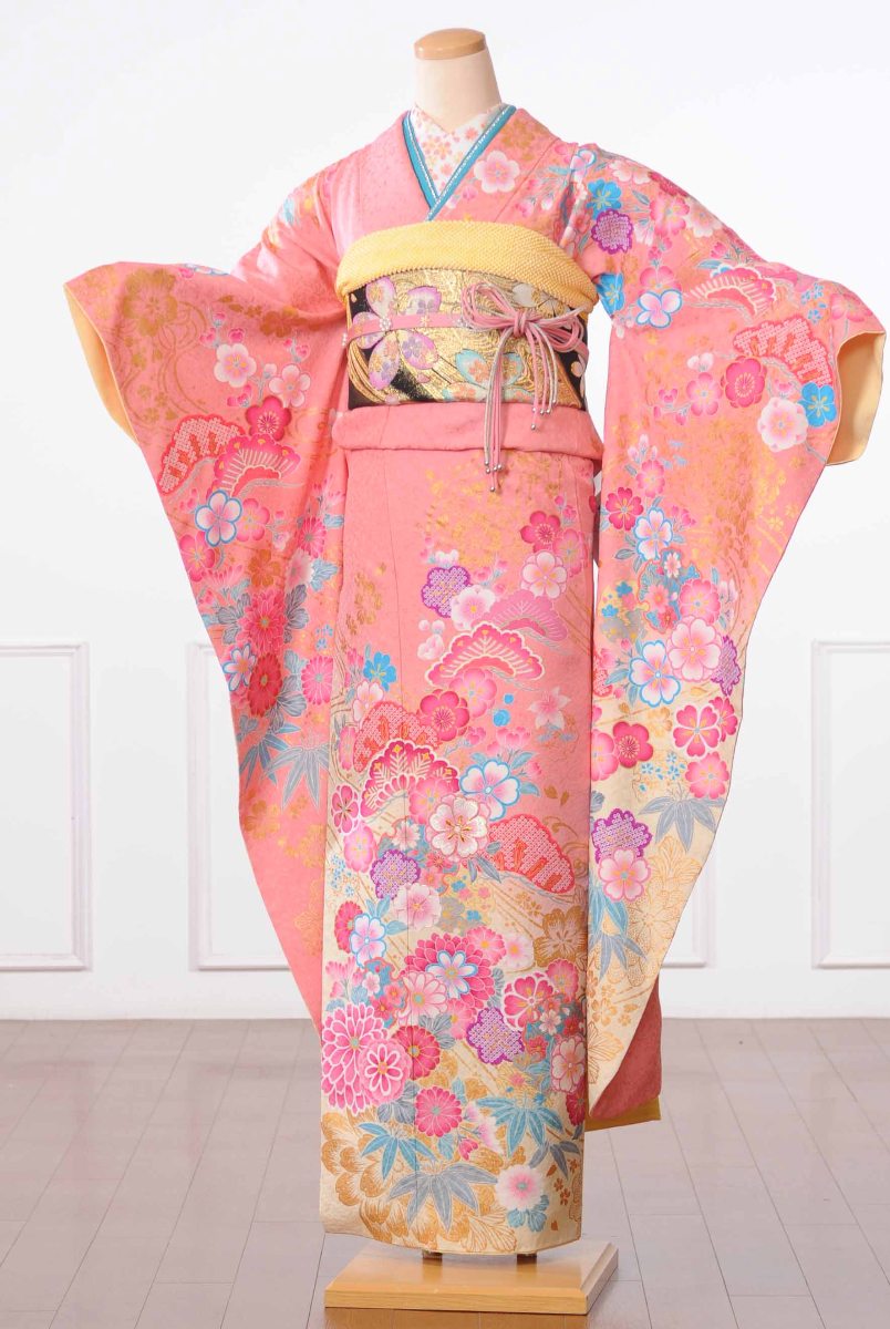 【レンタル】 振袖 レンタル 着物レンタル レンタル着物 着物 レンタル振袖 結婚式 結納 卒業式 貸衣装 2月～12月上旬 153cm～168cm位まで 足袋プレゼント 8AC193 振り袖 レンタル