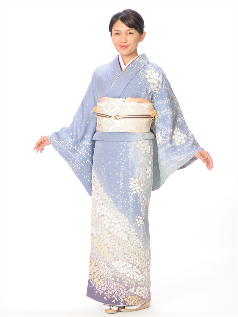 【和遊館】EHC544　仕立付！おぼろ絞り風高級訪問着 レンタル 付け下げ 附下 訪問着 20点セット 正絹 ベージュ 花 牡丹