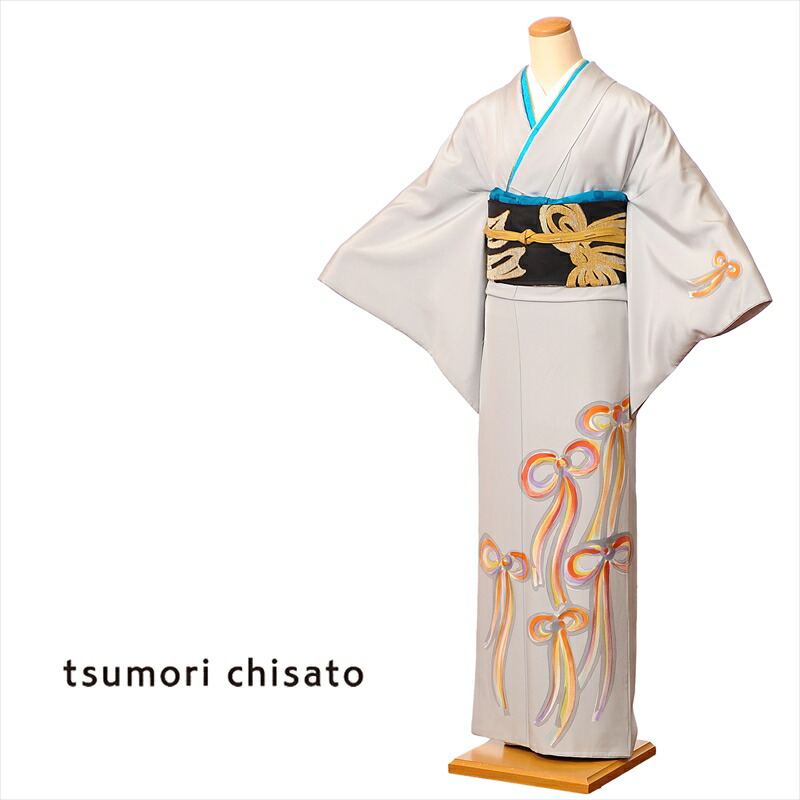ツモリチサト Tsumori Chisato 訪問着 150cm 170cm位まで レンタル 着物レンタル レンタル着物 グレー 着物 お宮参り 正絹付下げ 七五三 753 卒業式 結婚式 お宮参り 入学式 往復送料無料 レンタル ツモリチサト Tsumori Chisato 着物レンタル レンタル着物 訪問着