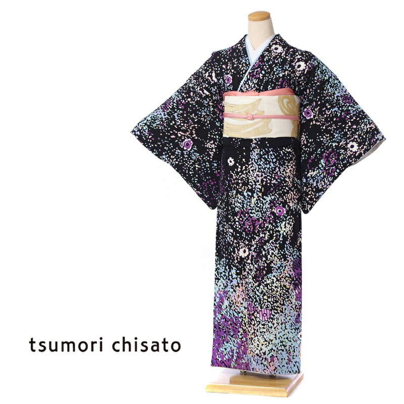 【楽天市場】【レンタル】 ツモリチサト tsumori chisato 訪問着 レンタル 着物レンタル レンタル着物 着物 レンタル訪問着 貸衣装 黒  ブスネコ レンタルフルセット8AD82 149cm～167cm位まで 足袋プレゼント : 宅配レンタル衣裳アイビス