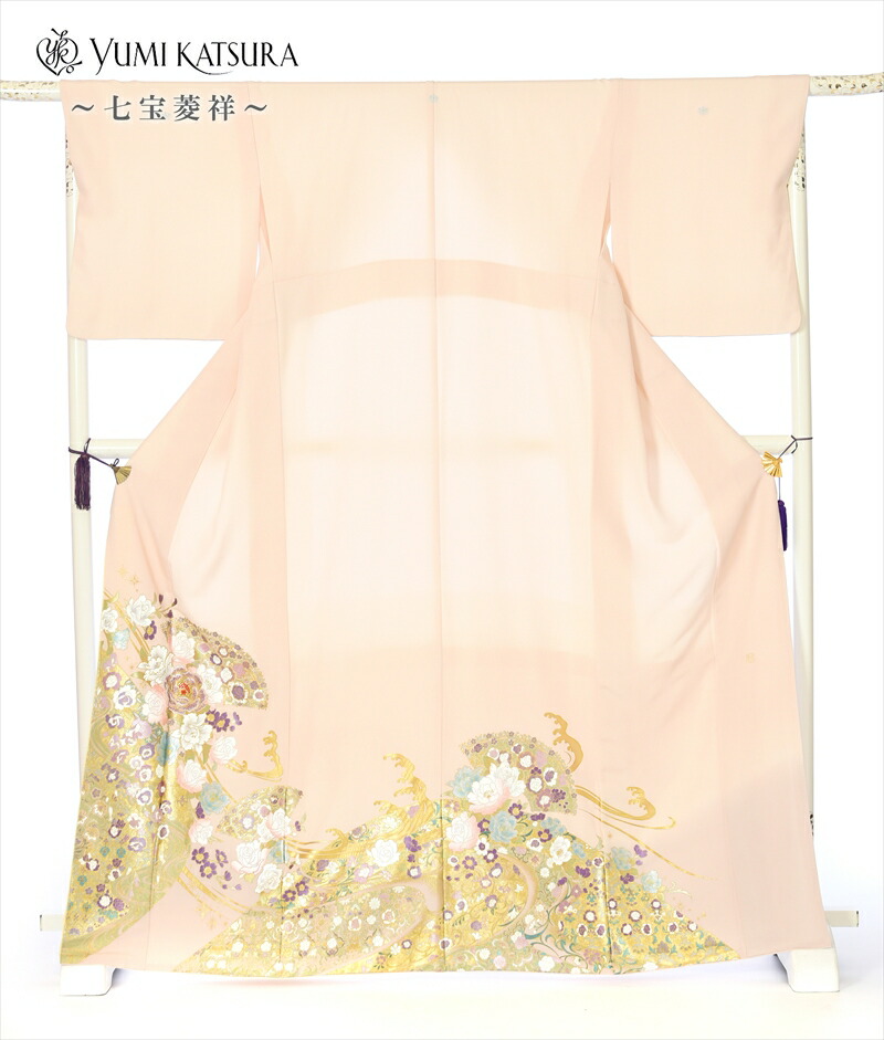 【賃借】 桂由美 色留袖賃借フルセット8AB68 留袖 賃借 留袖賃借 色留袖賃借 賃借色留袖 留め袖 賃借 七宝菱祥 御芽出度色留袖 五つ紋色留袖 足袋差し上げ物