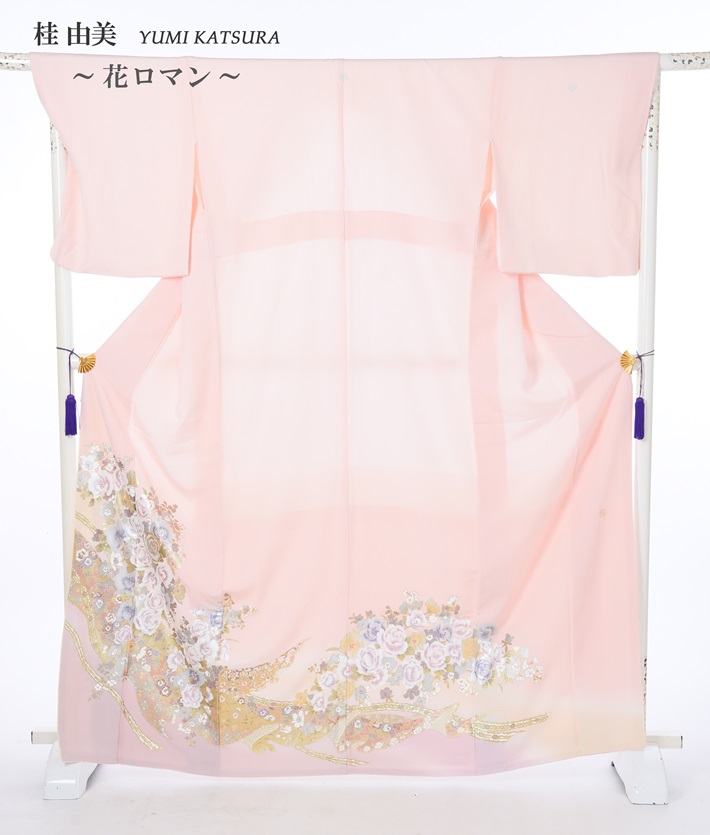 【レンタル】桂由美 留袖 レンタル 留袖レンタル 色留袖レンタルフルセット8AB94 色留袖レンタル レンタル色留袖 花ロマン ピンク 結婚式色留袖 五つ紋色留袖 足袋プレゼント 留め袖 レンタル