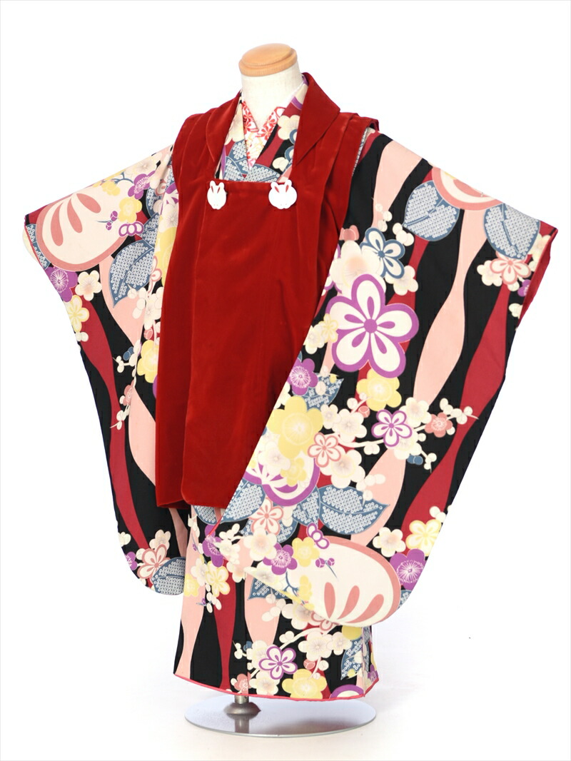 楽天市場】【レンタル】 七五三 着物 3歳 被布 七五三レンタル 撫松庵