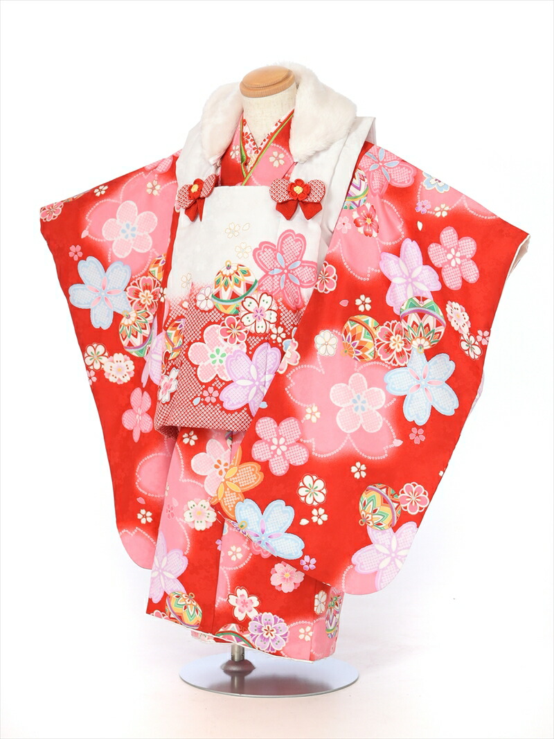 【進興館】七五三 新作 国産3歳着物（被布コート）セット●夢905 三歳被布商品一覧│ 七五三着物レンタル │ 京都着物夢館