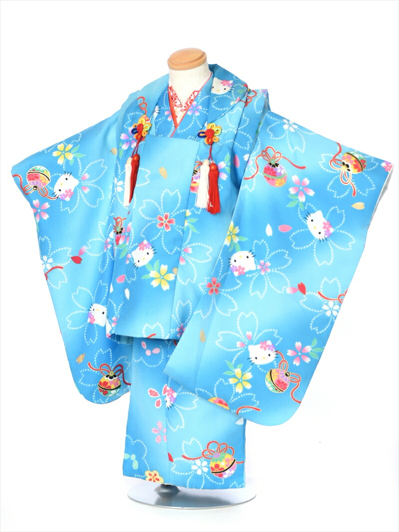 [Rental] Shichi-Go-San Kimono for 3-Year-Olds, Hifu Set AP3033, Girls' Shichi-Go-San Rental, Hello Kitty Hifu Set, 3-Year-Old Girl, Costume Rental, Wedding, Photo Shoot Costume, 3-Year-Old Girl, Free Round-Trip Shipping