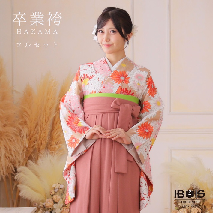 【賃借】 卒袴 賃借 仕掛ける(AG283) 桜田ひより×百華 成年者 女 レディース 袴仕掛ける 御召しもの賃借 ハカマ はかま rental  羊毛調袴 二尺袖 御召しもの フルセット 賃借御召しもの 相応う身たけ158~163糎 足袋差し上げ物 往復貨物輸送無料