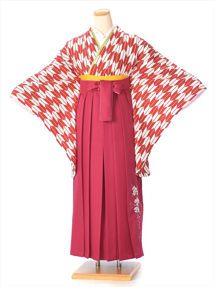 レンタル 卒業式 女の子 小学校 小学校 12歳前後にぴったりな卒業袴 小学校の卒業式に 紫矢羽根 袴 着物袴レンタル 袴 11歳 12歳 155ｃｍ 160ｃｍ位まで 小学生 卒業式 女児着物レンタル ジュニア用卒業袴セットレンタル8ar18 卒業式袴フルセット 紫矢羽根 ローズ袴