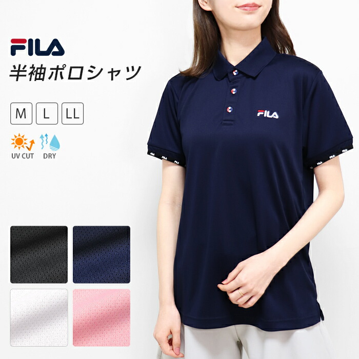 【極美品】FILA GOLF　半袖 2ポケット BD ポロシャツ　L　吸水速乾 FILA GOLF ポロシャツ ポロ GOLF/フィラ ゴルフ ゴルフウェア