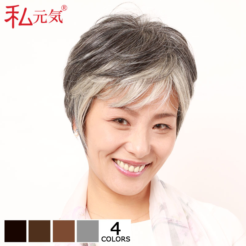 日本最大級 ウィッグ ショート 女性 かつら フルウィッグ 白髪 私元気 Ika008 私元気ウィッグ かつら専門店 宅送 Slovenianconsulate Com Pk