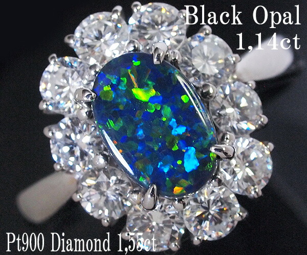 楽天市場】【中古】クレサンベール ブラックオパール PT