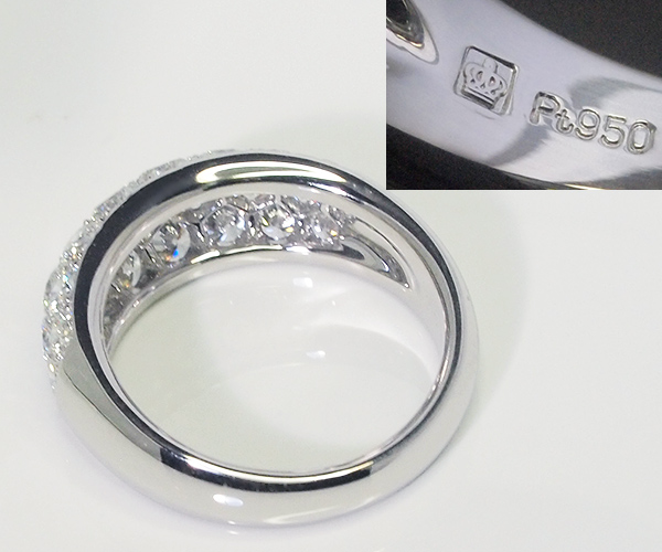 美品 ロイヤルアッシャーダイヤモンド Pt900 ダイヤ0.20 リング 指輪+